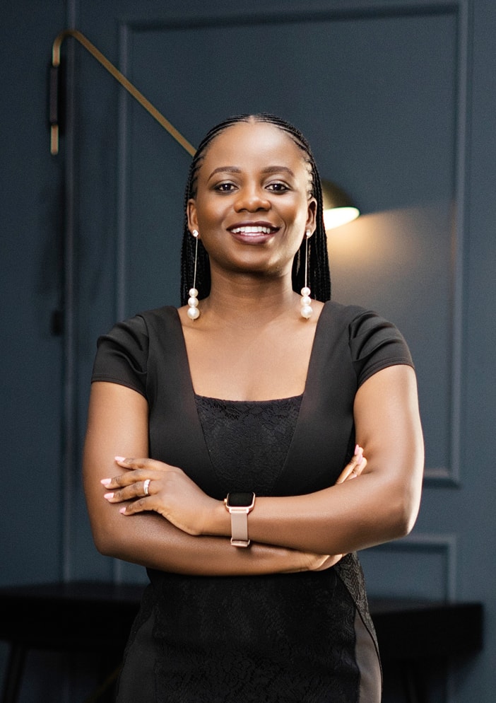 Hilda Kabwe, your trusted property expert in the Pam Golding PropertiesLusaka Agora Village office.