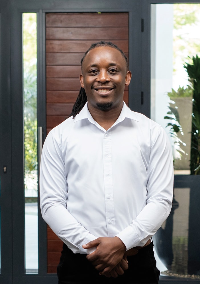 Edson Tembo, your trusted property expert in the Pam Golding PropertiesLusaka Agora Village office.