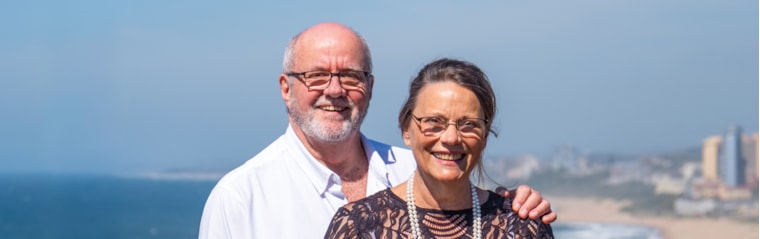 Jill and Errol, your local property experts in Amanzimtoti, South Africa