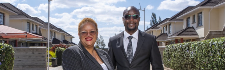 Amina and Leonard, your local property experts in Syokimau, Kenya