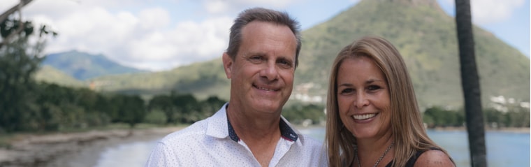 Jonathan and Natasha, your local property experts in West Coast, Mauritius