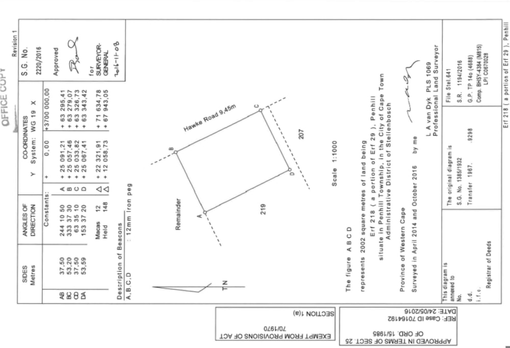 Vacant land sold in Penhill - 1KV1380448 Vacant land sold in Penhill - 1KV1380448