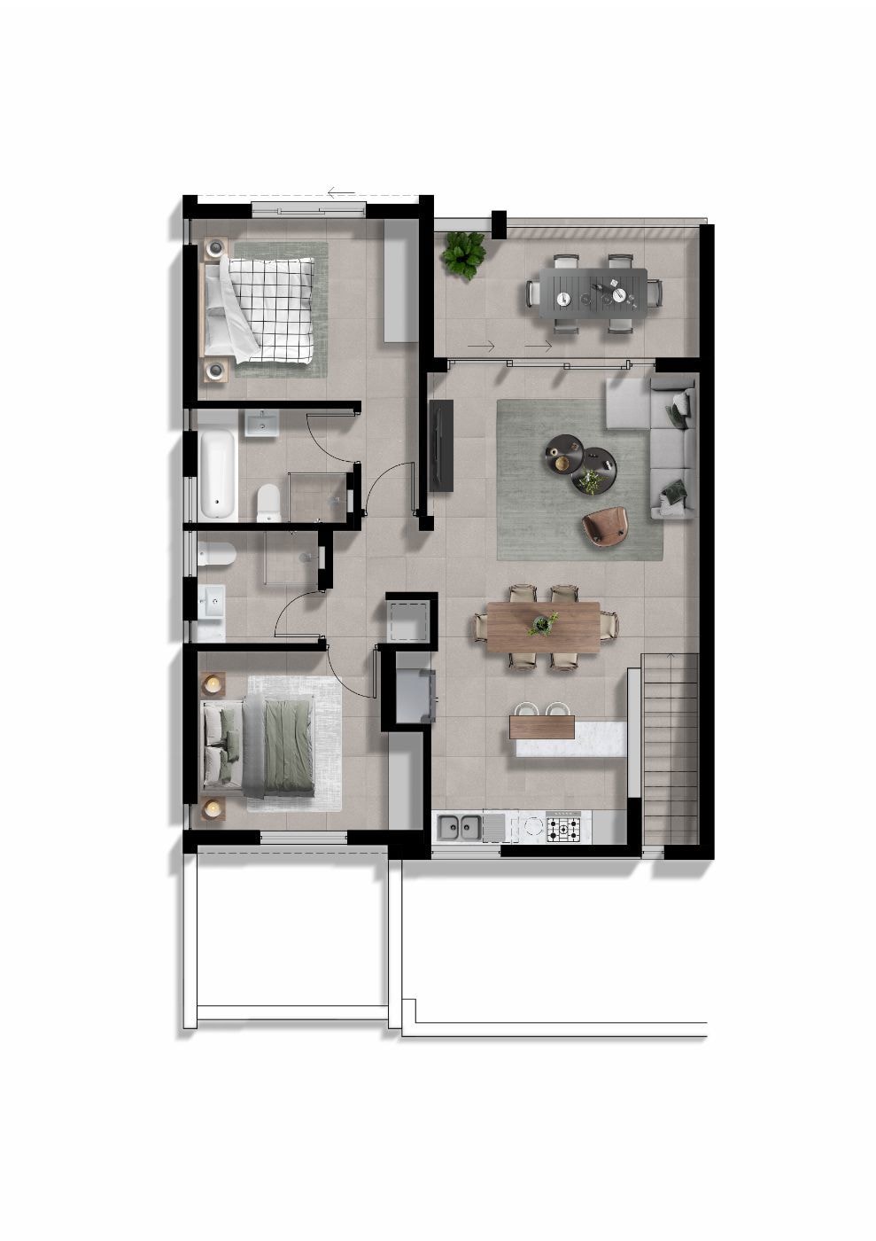 Apartment for sale in Elaleni Coastal Forest Estate - 1BD1704009 Apartment for sale in Elaleni Coastal Forest Estate - 1BD1704009