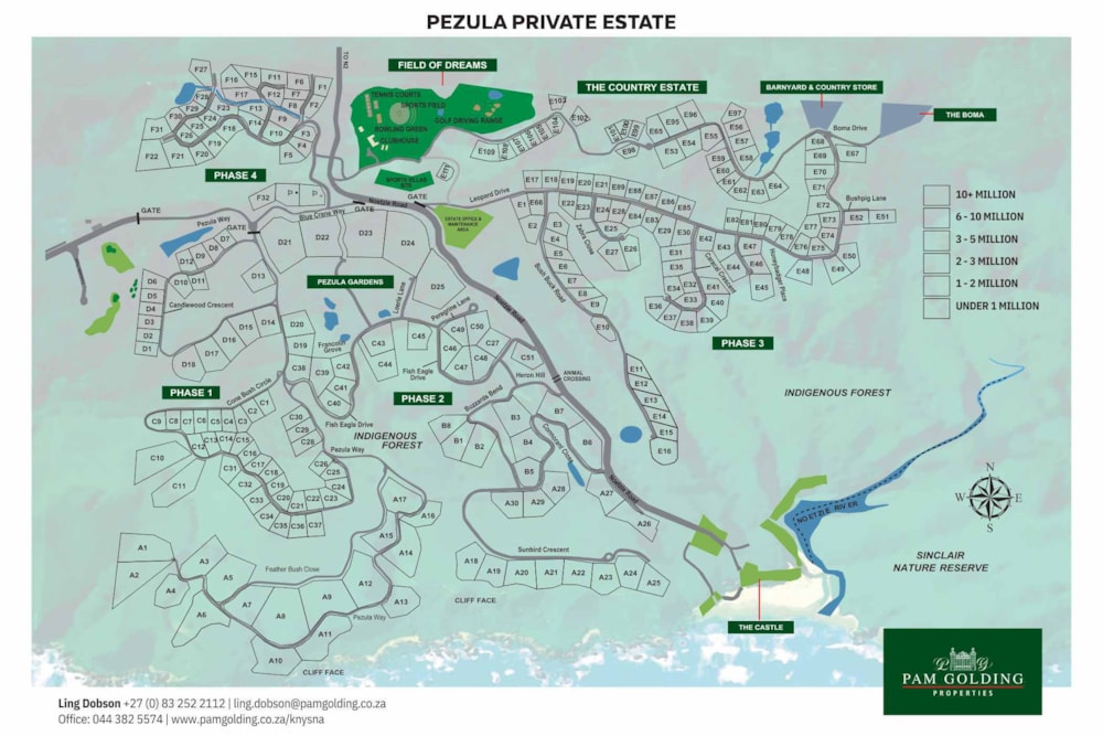 Residential vacant land for sale in Pezula Private Estate - 1KG1709062