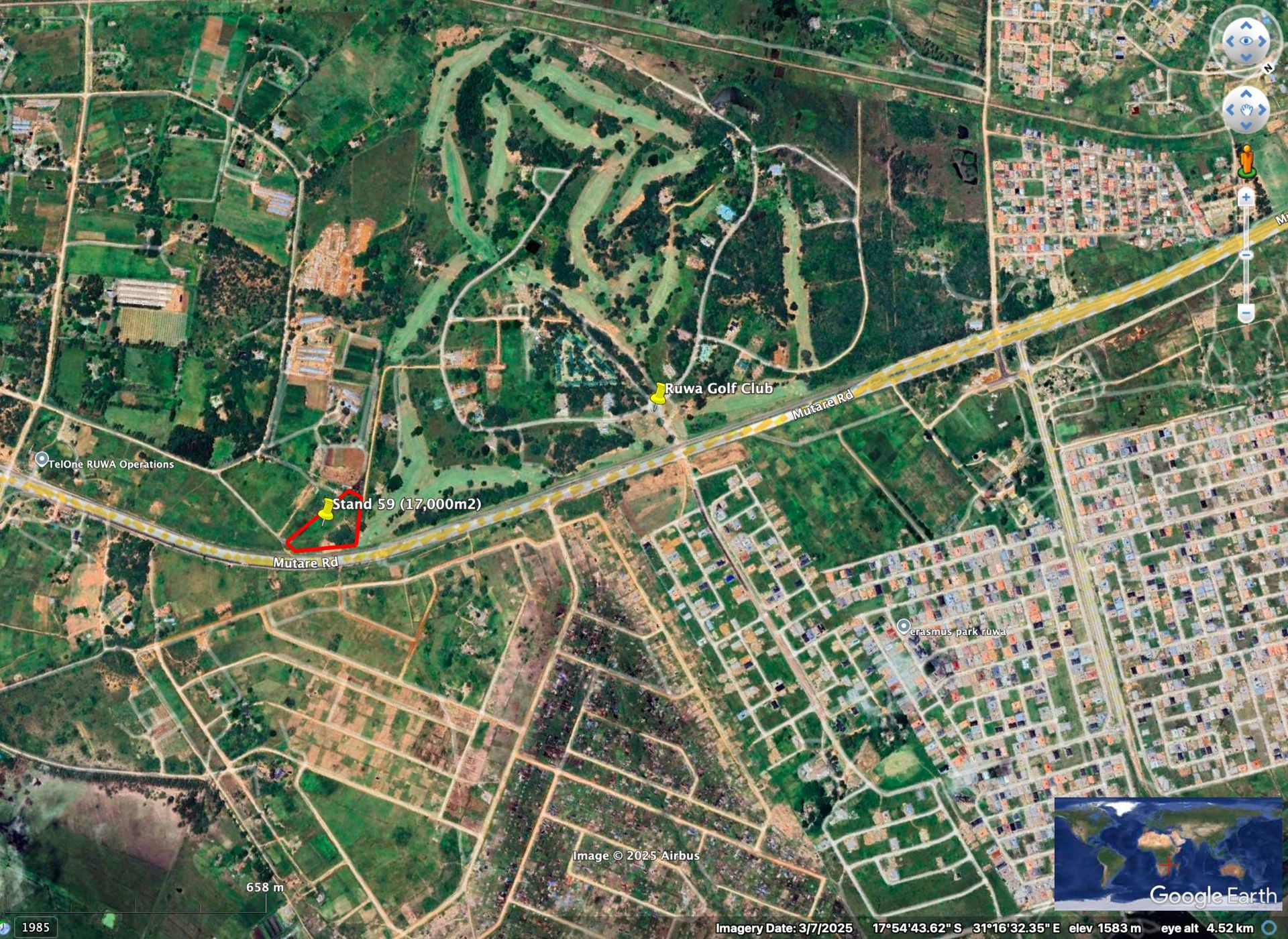 Commercial vacant land for sale in Ruwa, Zimbabwe - 3ZB1722115