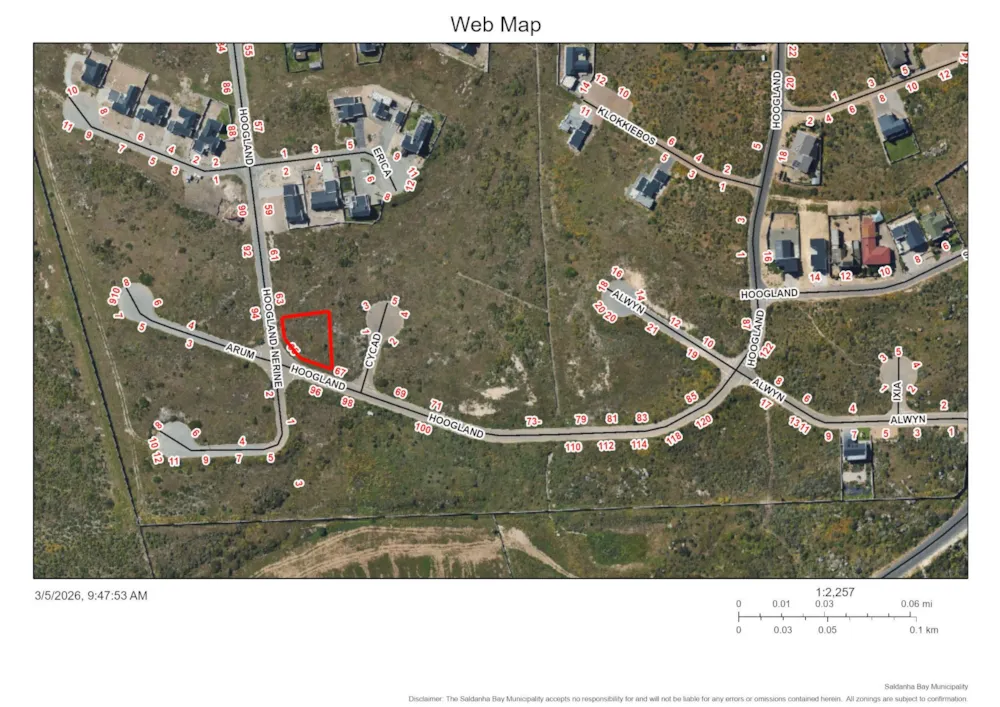 Vacant land for sale in Saldanha Bay - LA1732517 Vacant land for sale in Saldanha Bay - LA1732517