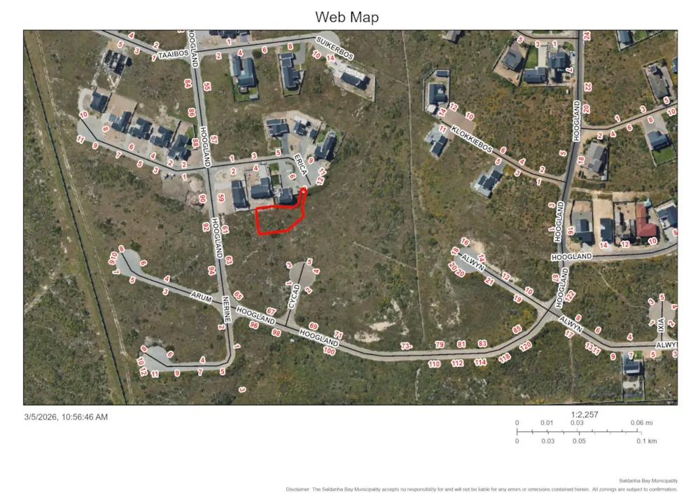 Vacant land for sale in Hoogland, Saldanha Bay - LA1732530 Vacant land for sale in Hoogland, Saldanha Bay - LA1732530