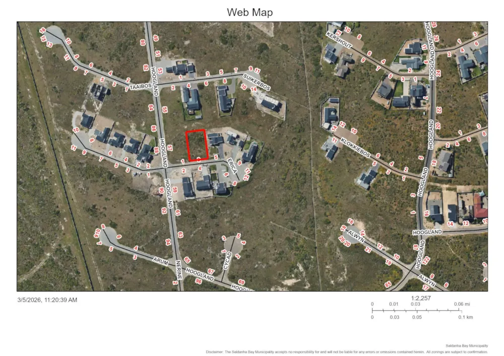 Vacant land for sale in Hoogland, Saldanha Bay - LA1732538 Vacant land for sale in Hoogland, Saldanha Bay - LA1732538