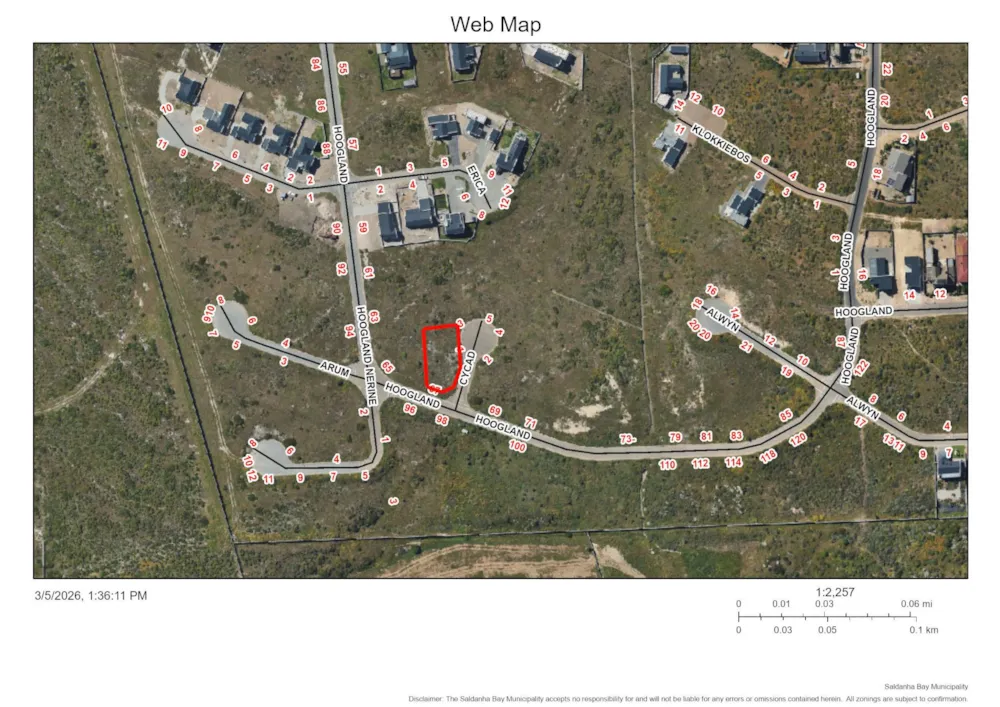 Vacant land for sale in Hoogland, Saldanha Bay - LA1732592 Vacant land for sale in Hoogland, Saldanha Bay - LA1732592