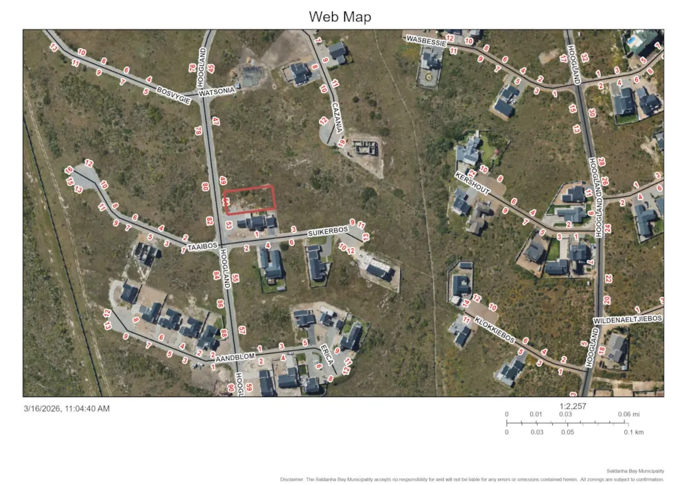 Vacant land for sale in Saldanha Bay - LA1733794 Vacant land for sale in Saldanha Bay - LA1733794