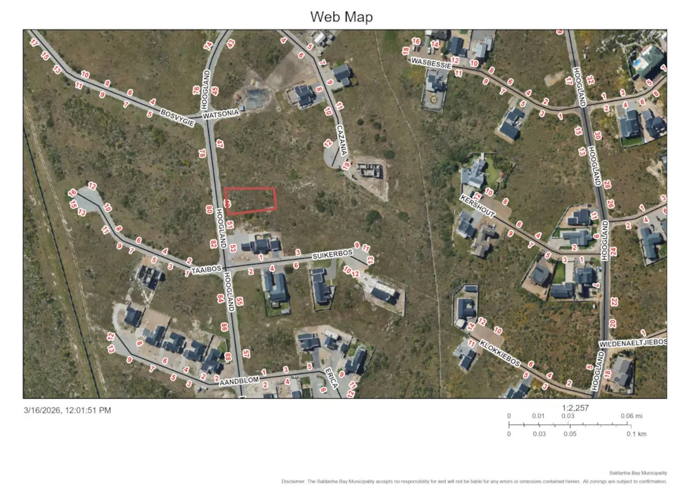Vacant land for sale in Saldanha Bay - LA1733819 Vacant land for sale in Saldanha Bay - LA1733819