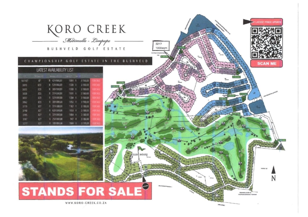 Vacant land for sale in Koro Creek Golf Estate - 1MDM1739099
