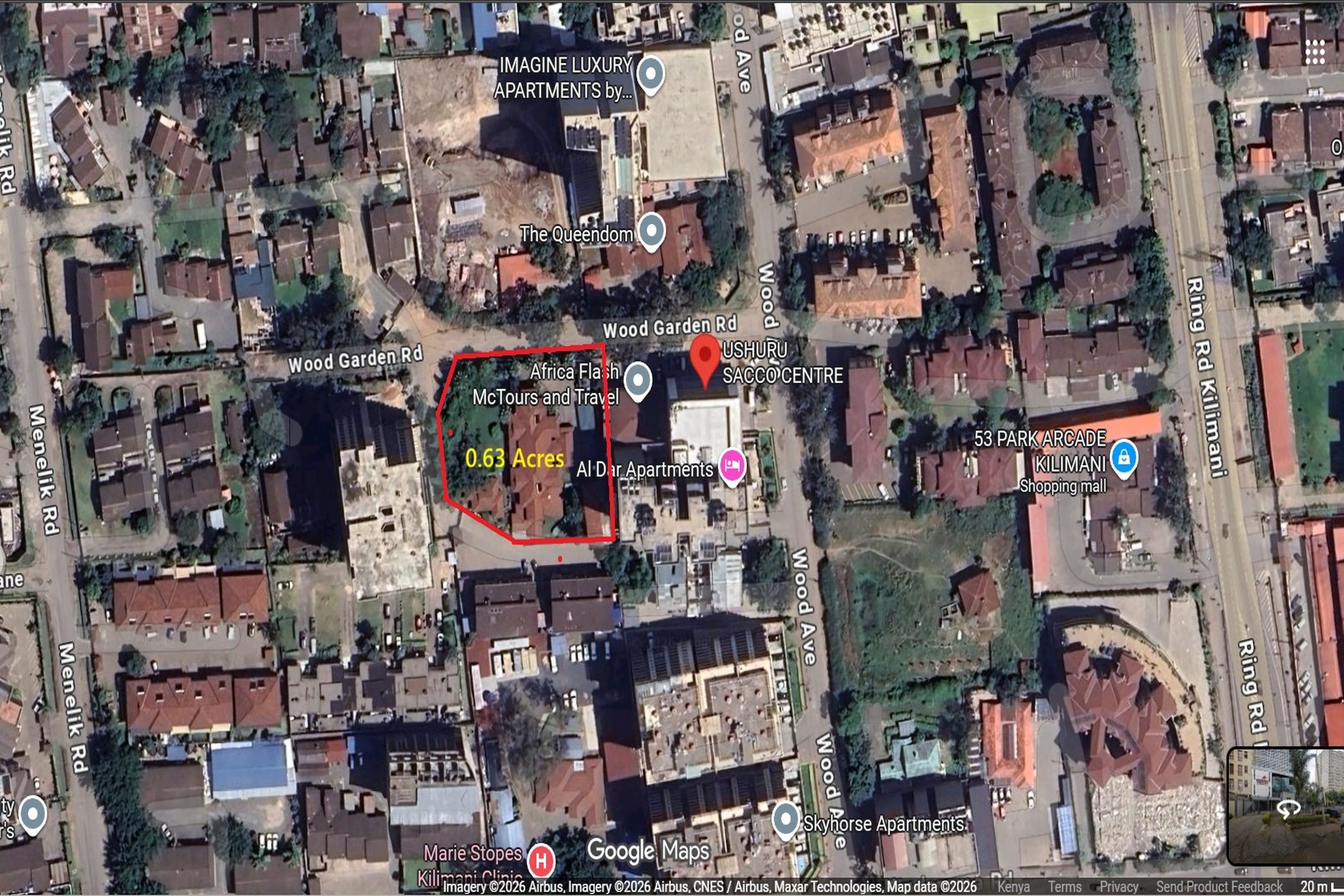 Commercial vacant land for sale in Kilimani, Kenya - 3KE1735707