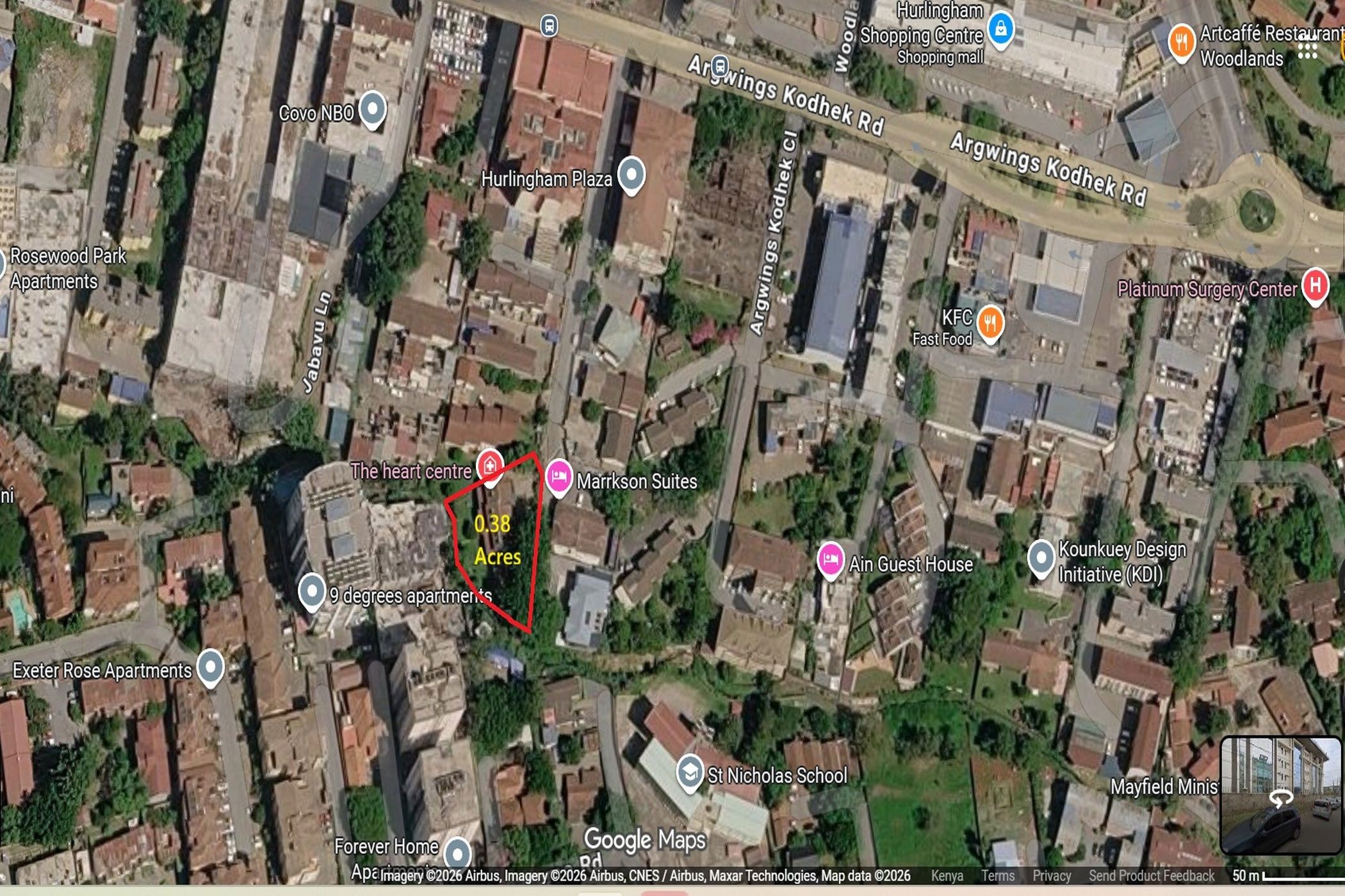 Commercial vacant land for sale in Hurlingham, Kenya - 3KE1735693