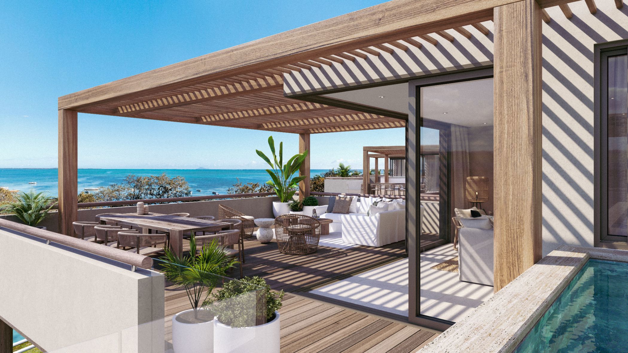 Penthouse apartment for sale in Roches Noires, Mauritius - MPR1752634