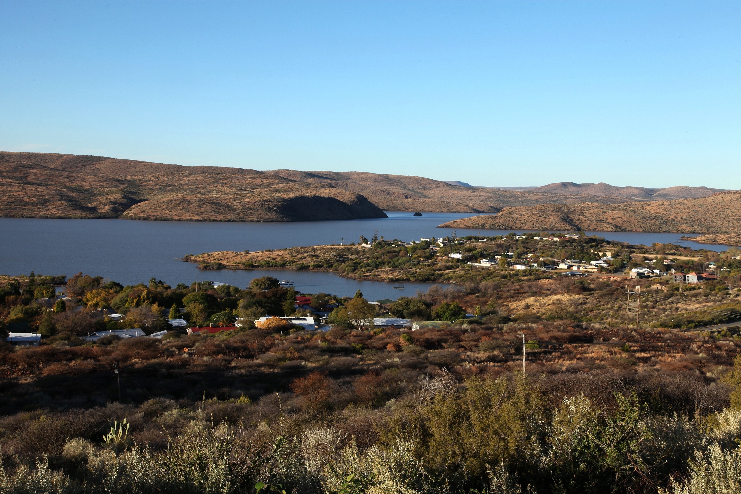 Priced at R19 million through Pam Golding Properties, this 2 630ha game farm situated on the banks of the Vanderkloof Dam is game fenced and stocked with a variety of common game, and includes a rare game breeding camp. The property offers excellent lifestyle potential. Priced at R19 million through Pam Golding Properties, this 2 630ha game farm situated on the banks of the Vanderkloof Dam is game fenced and stocked with a variety of common game, and includes a rare game breeding camp. The property offers excellent lifestyle potential.