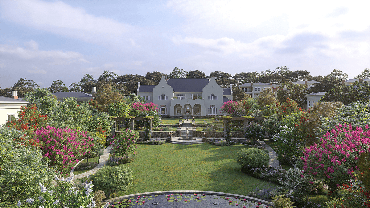 Artist’s impression showing the garden in Greenways Estate Artist’s impression showing the garden in Greenways Estate