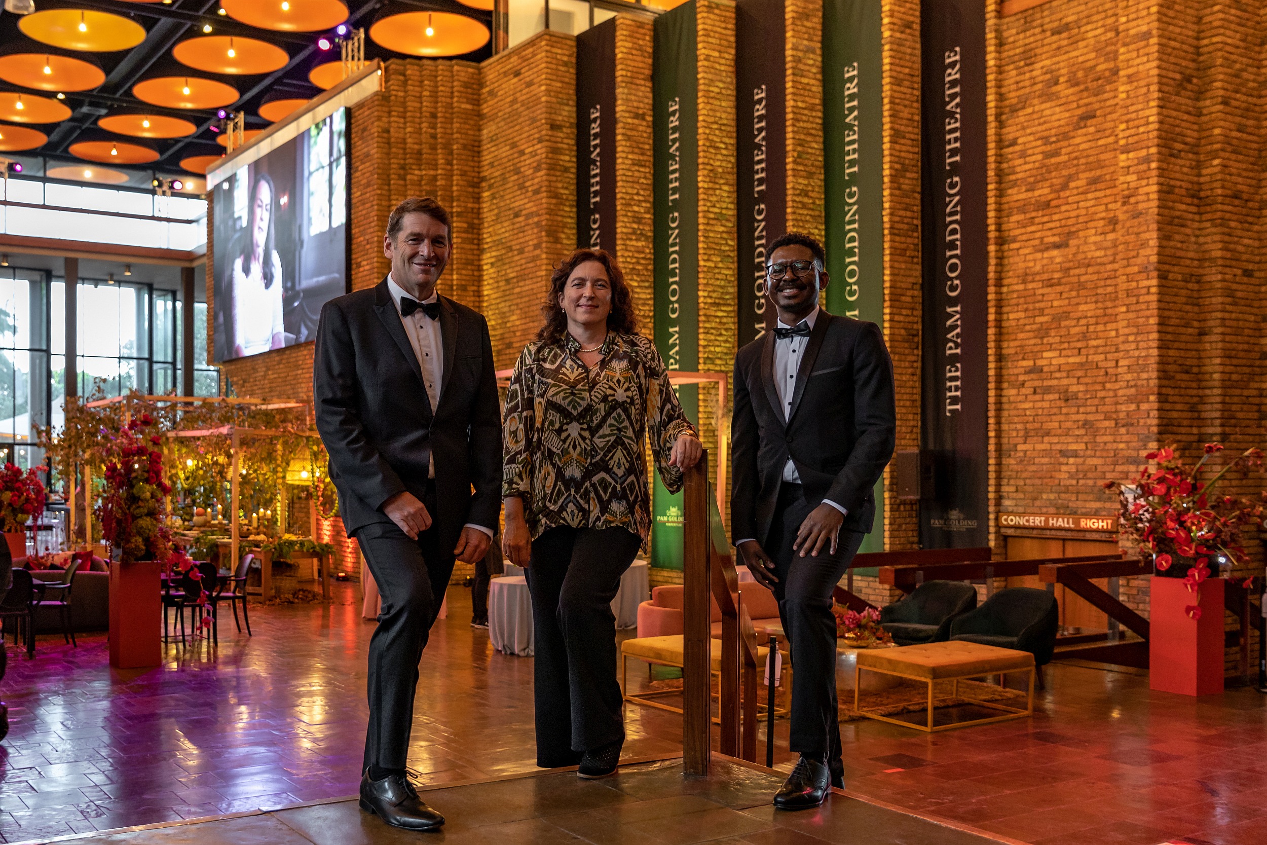 Seen at the launch of The Pam Golding Theatre at The Baxter are from left: Dr Andrew Golding, chief executive of the Pam Golding Property group, Lara Foot, CEO and artistic director of The Baxter and Vincent Motholo, CFO of the University of Cape Town. Seen at the launch of The Pam Golding Theatre at The Baxter are from left: Dr Andrew Golding, chief executive of the Pam Golding Property group, Lara Foot, CEO and artistic director of The Baxter and Vincent Motholo, CFO of the University of Cape Town.