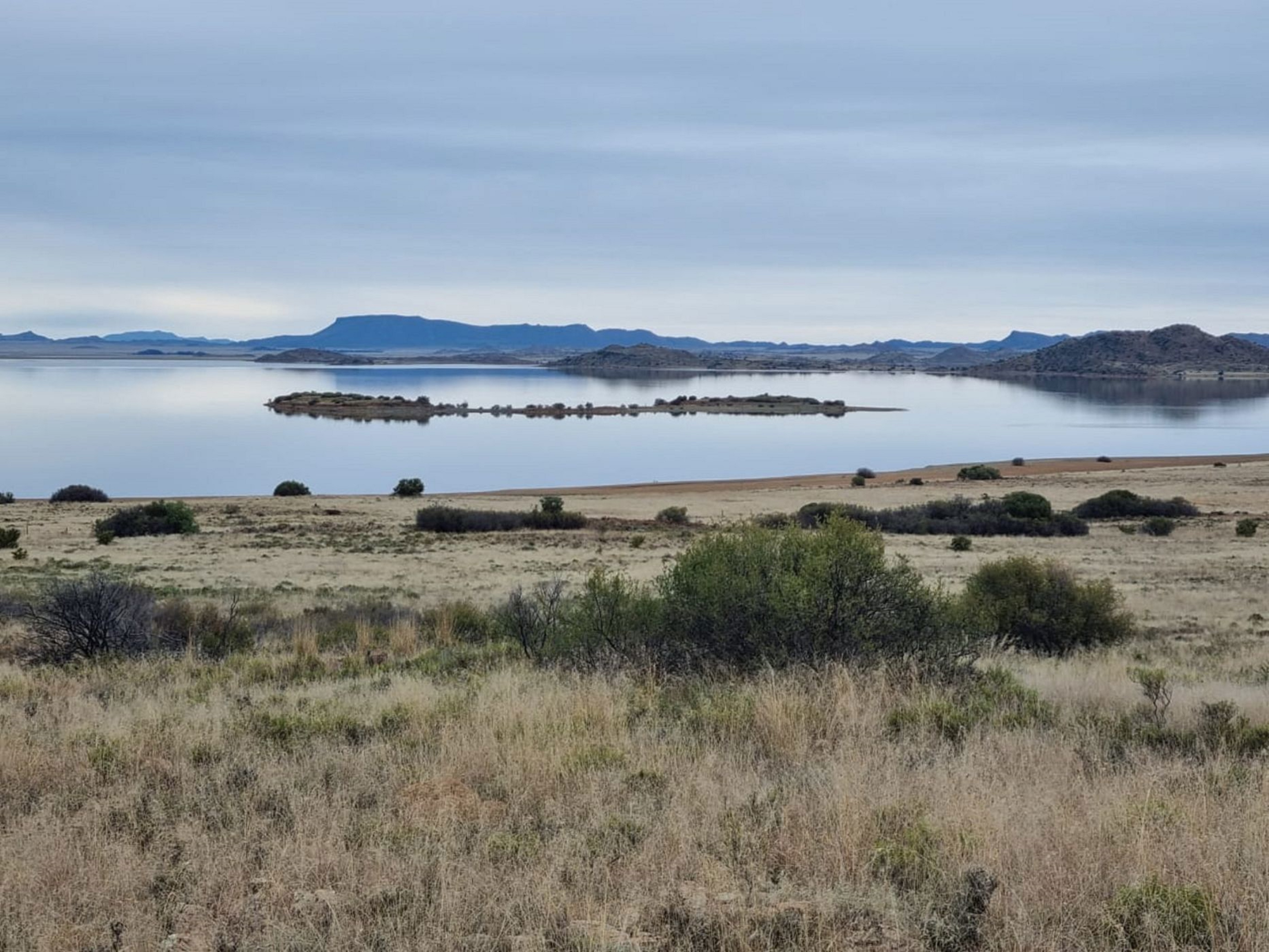 Gariep farm R27.9m: With extensive views of Gariep dam and bordering Gariep Nature Reserve, and marketed by Pam Golding Properties at R27.9 million, this unique 2539ha property in a prime setting offers extensive opportunities for development into a premium lifestyle or wildlife property. The farmhouse, outbuildings and basic farming infrastructure is included as well as the game, which is currently restricted to one camp, while the rest of the farm is used for livestock management, with watering points, roads and other improvements.