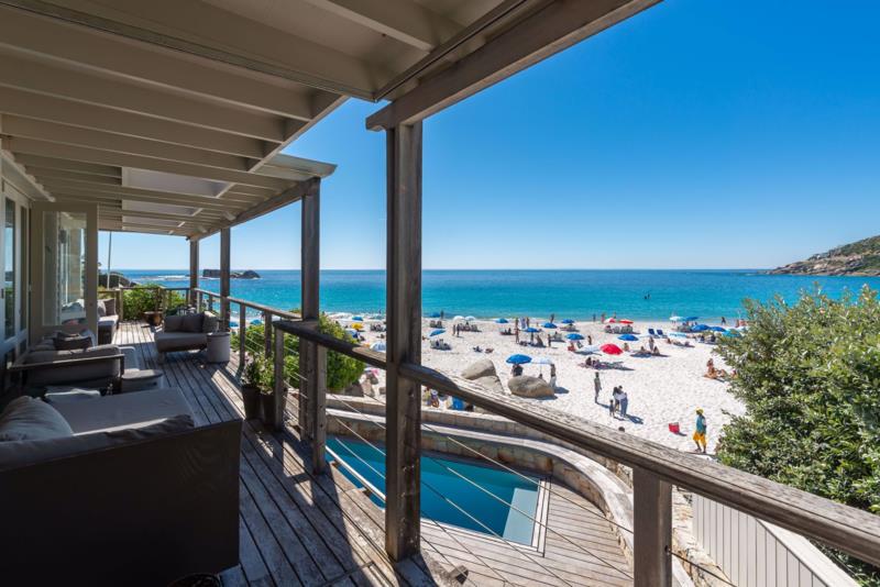 Perfectly positioned on Clifton’s famous 4th beach, it is rare to find such a beautifully crafted home. Besides the breathtaking views and the sun-drenched private pool, the spacious interiors are a statement in luxury with high ceilings, white exposed beams, chandeliers. Priced at 75 million. Perfectly positioned on Clifton’s famous 4th beach, it is rare to find such a beautifully crafted home. Besides the breathtaking views and the sun-drenched private pool, the spacious interiors are a statement in luxury with high ceilings, white exposed beams, chandeliers. Priced at 75 million.