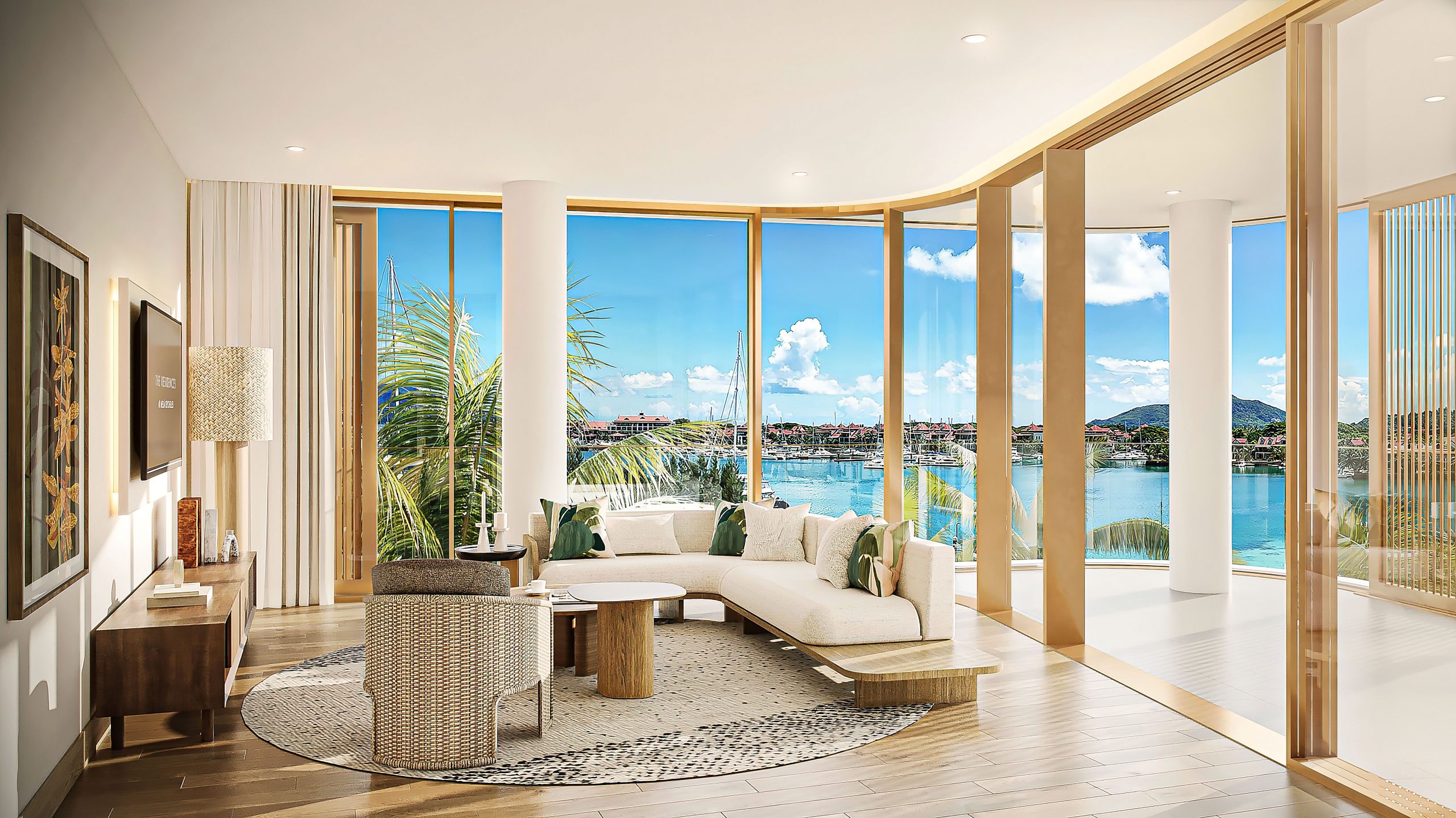 ‘The Residences at Meliá Seychelles’ – an apartment living area ‘The Residences at Meliá Seychelles’ – an apartment living area