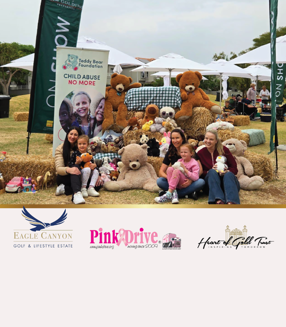 Mark your calendars, Eagle Canyon!
On 19 September from 2pm, Linda Nunes is bringing the community together for an afternoon of fun, laughter and good company — all while supporting a very special cause.
The Teddy Bear Picnic forms part of the Pam Golding Properties Gauteng Metro CSI programme, with the support of the Heart of Gold Trust &mda... Mark your calendars, Eagle Canyon!
On 19 September from 2pm, Linda Nunes is bringing the community together for an afternoon of fun, laughter and good company — all while supporting a very special cause.
The Teddy Bear Picnic forms part of the Pam Golding Properties Gauteng Metro CSI programme, with the support of the Heart of Gold Trust &mda...