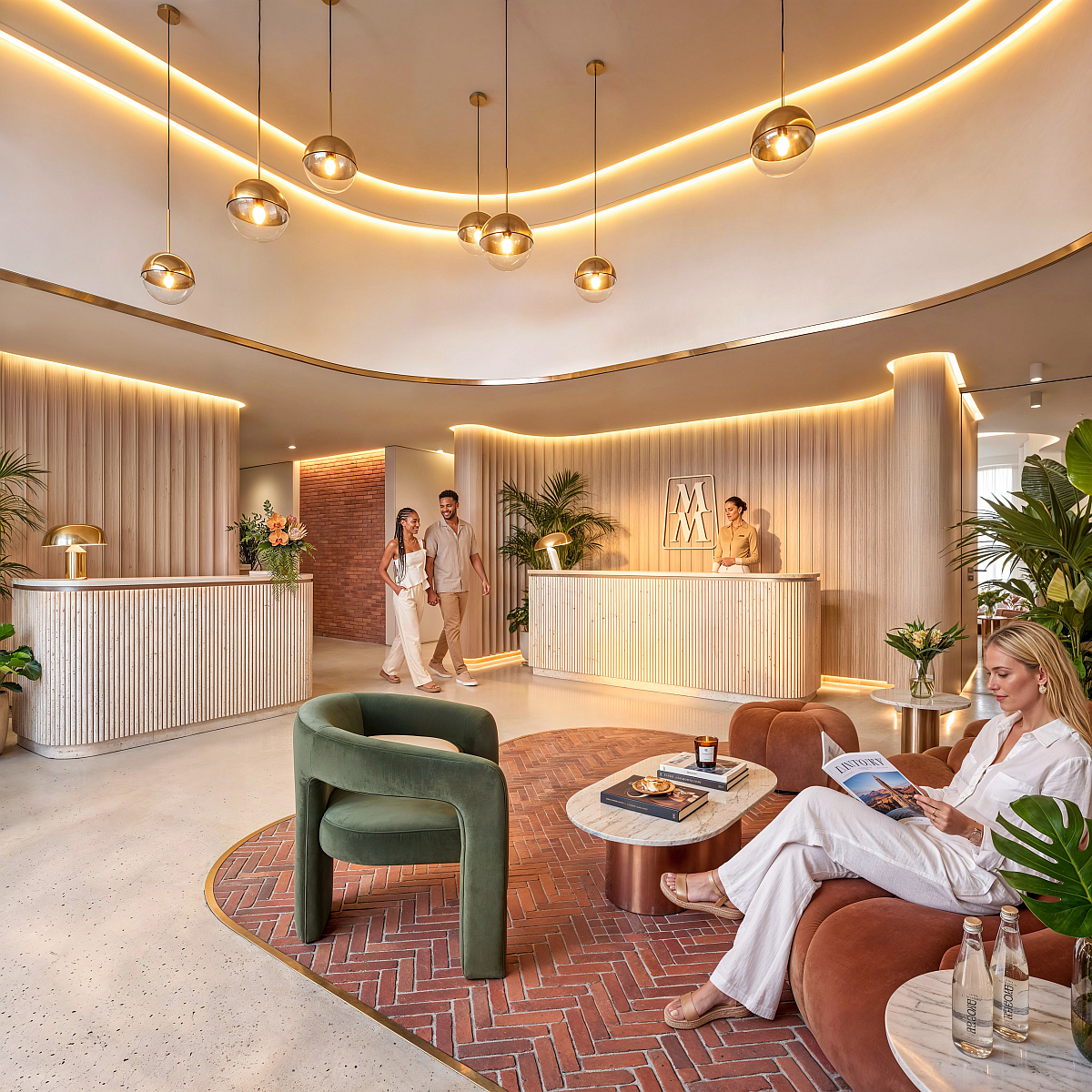 Artist&rsquo;s impression of the lobby in The Marlow on Mill in Newlands 