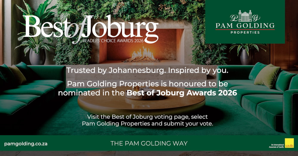 There is something deeply meaningful about being recognised by the very people whose lives and communities you have had the privilege of serving.
Pam Golding Properties is proud to once again be nominated in the Best of Joburg Awards 2026. While every award is an honour, this one means something greater than recognition. It reflects the trust, conf... There is something deeply meaningful about being recognised by the very people whose lives and communities you have had the privilege of serving.
Pam Golding Properties is proud to once again be nominated in the Best of Joburg Awards 2026. While every award is an honour, this one means something greater than recognition. It reflects the trust, conf...