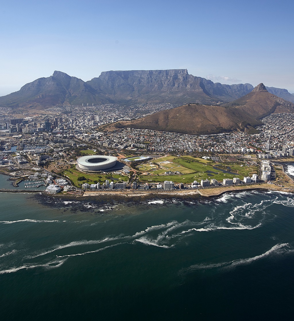 Aerials of Greenpoint and the Waterfront, Cape Town. Aerials of Greenpoint and the Waterfront, Cape Town.