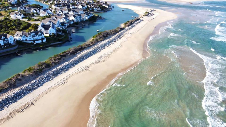 Protection of the Canal Spit Completed Protection of the Canal Spit Completed