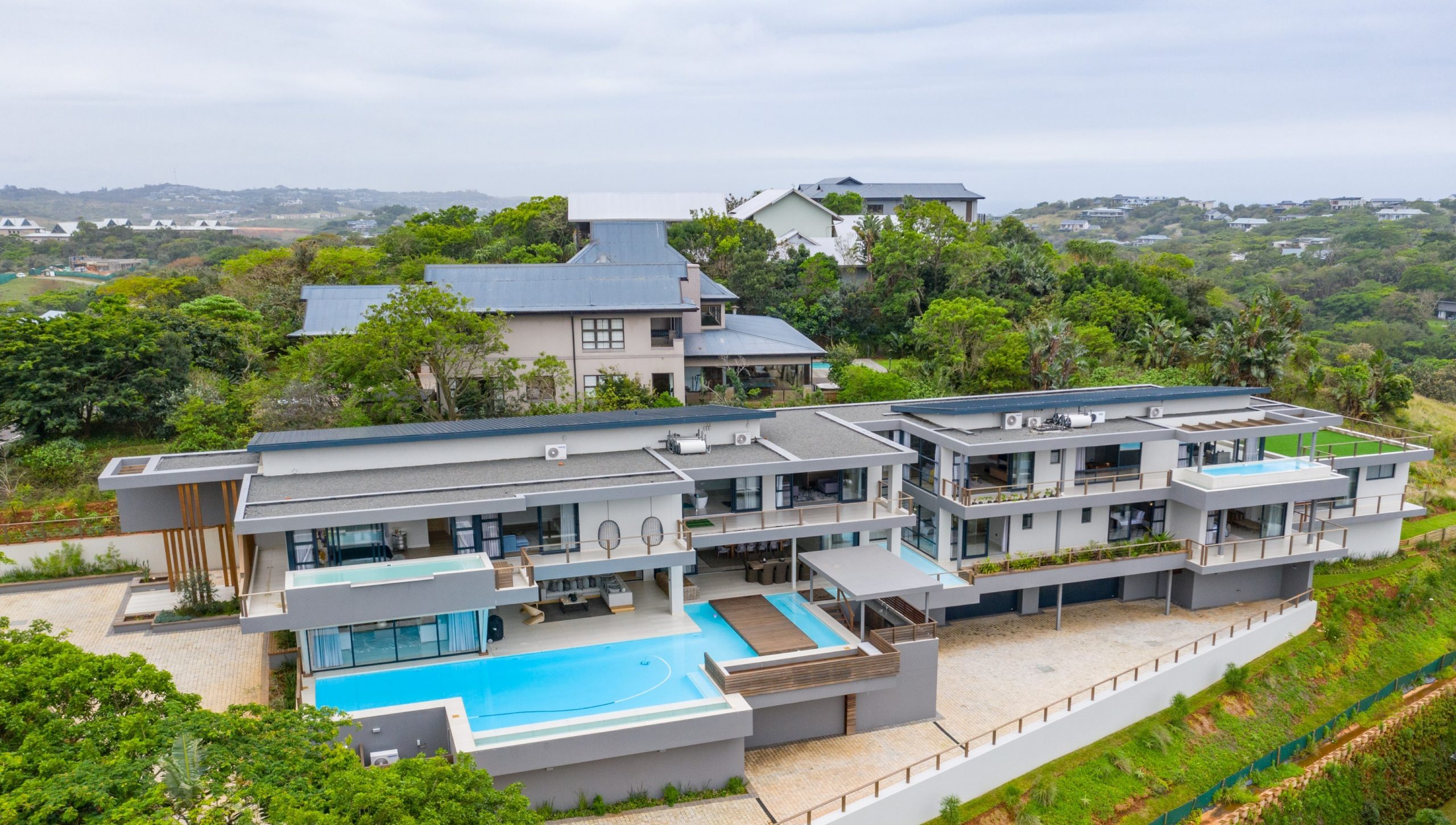 This luxury 1 200sqm, seven-bedroom home in Simbithi Eco Estate was sold for R22 million through Pam Golding Properties. This luxury 1 200sqm, seven-bedroom home in Simbithi Eco Estate was sold for R22 million through Pam Golding Properties.