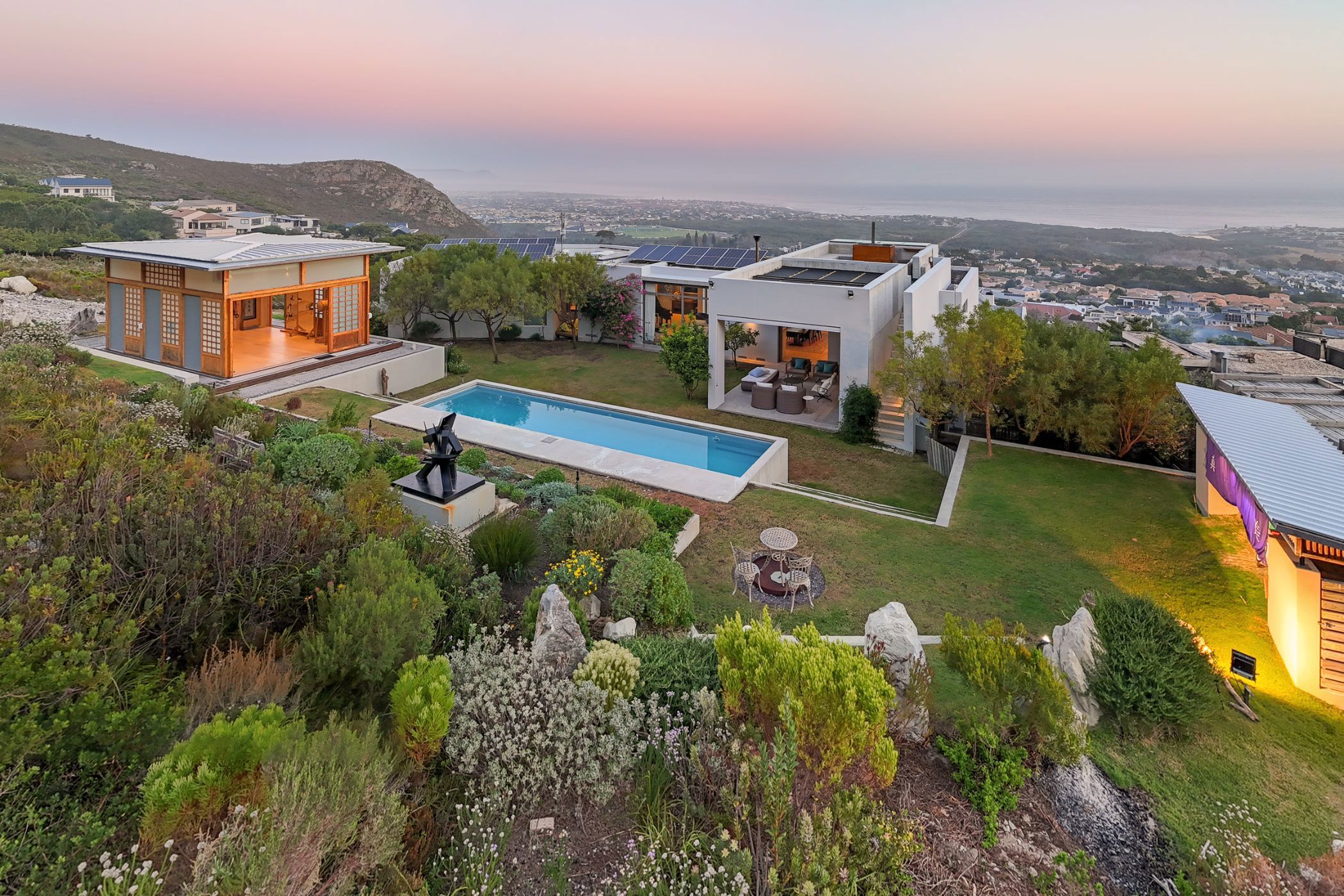 View of the property with an authentic Kyudojo studio View of the property with an authentic Kyudojo studio