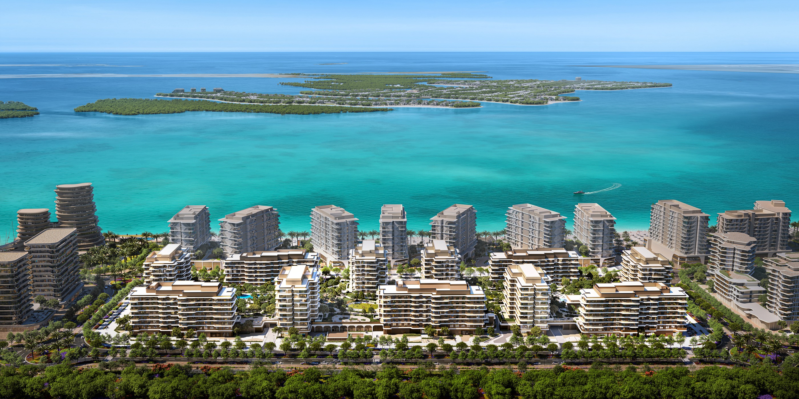 The Beach House Fahid, new build development in Fahid Island, Abu Dhabi, United Arab Emirates The Beach House Fahid, new build development in Fahid Island, Abu Dhabi, United Arab Emirates