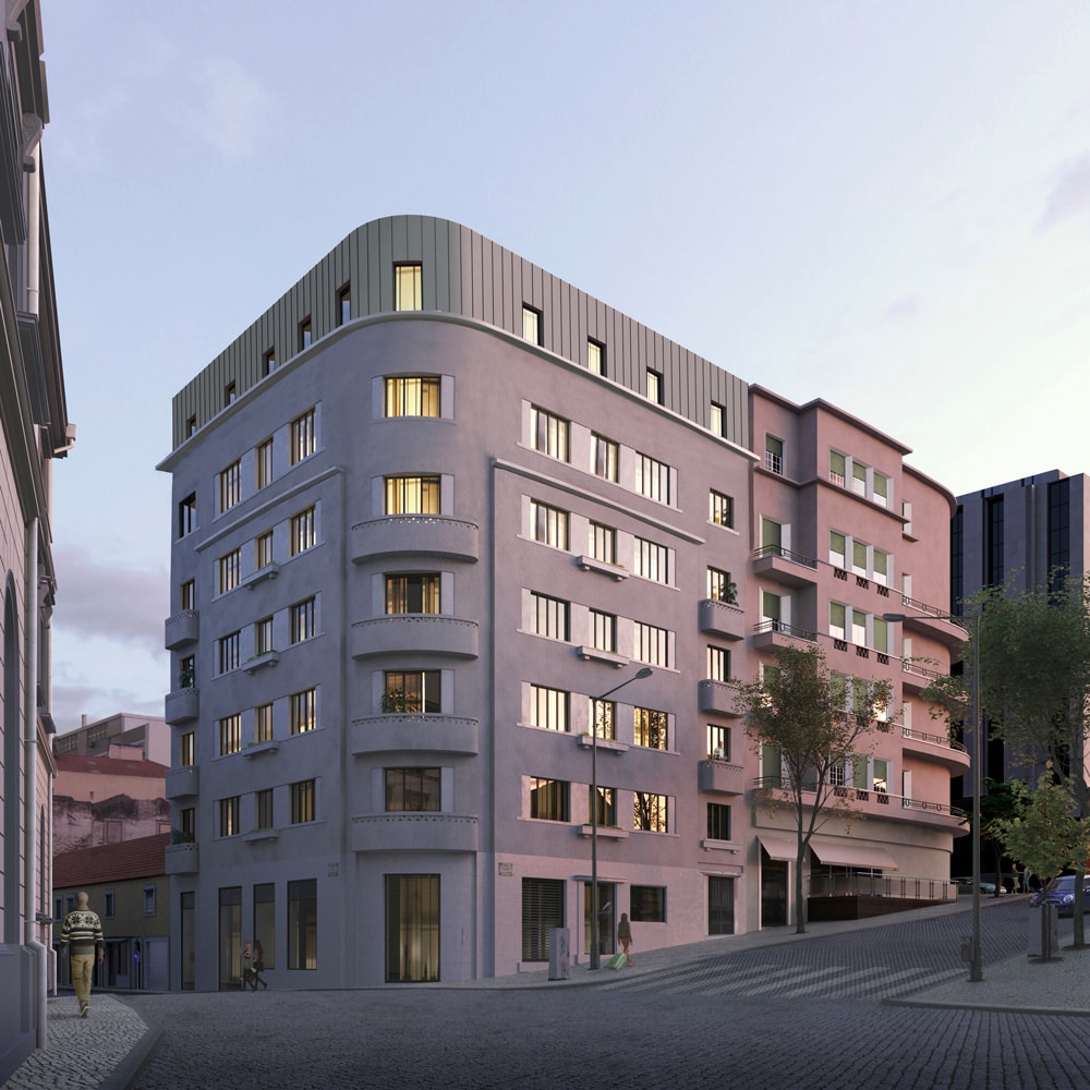First Avenida in Lisbon, Portugal