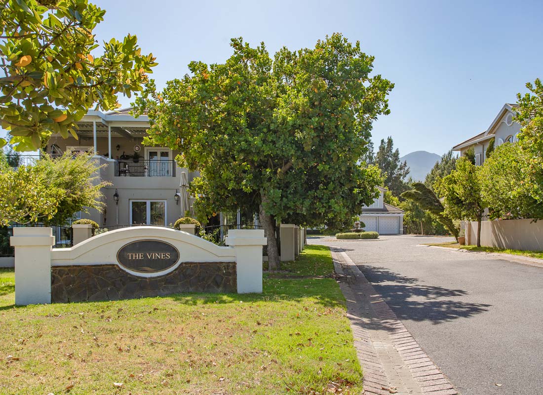 The Vines, new build development in Val de Vie Estate, Paarl, Boland (Winelands), Western Cape, South Africa The Vines, new build development in Val de Vie Estate, Paarl, Boland (Winelands), Western Cape, South Africa