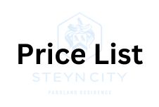 The Terraces - Price List The Terraces - Price List