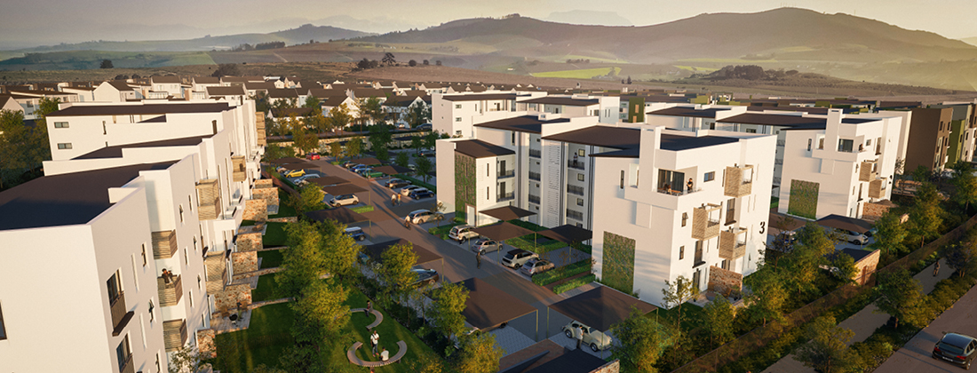 The Ilex at Newinbosch, new build development in Stellenbosch, Boland (Winelands), Western Cape, South Africa The Ilex at Newinbosch, new build development in Stellenbosch, Boland (Winelands), Western Cape, South Africa