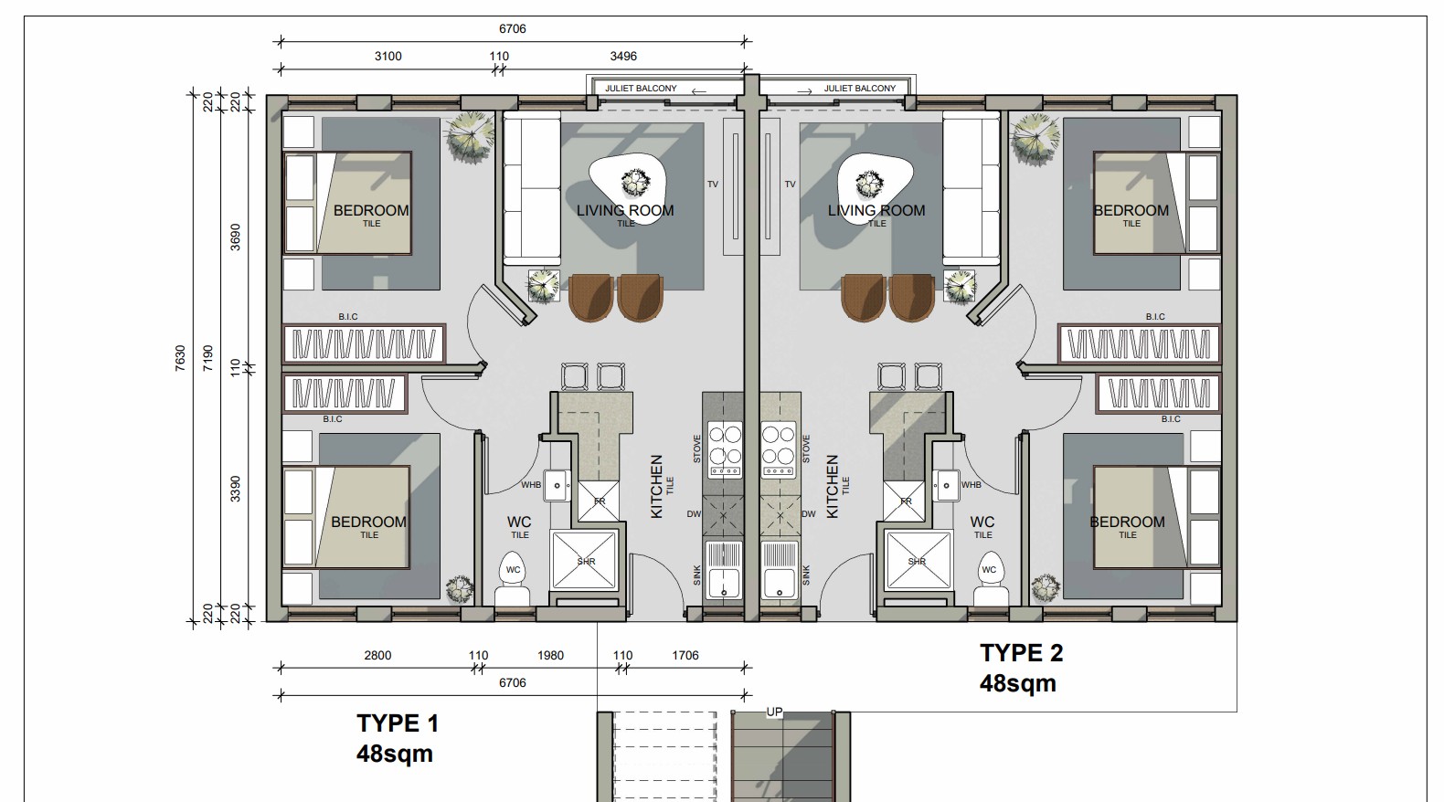 Crystal Terrce - Unit Layouts