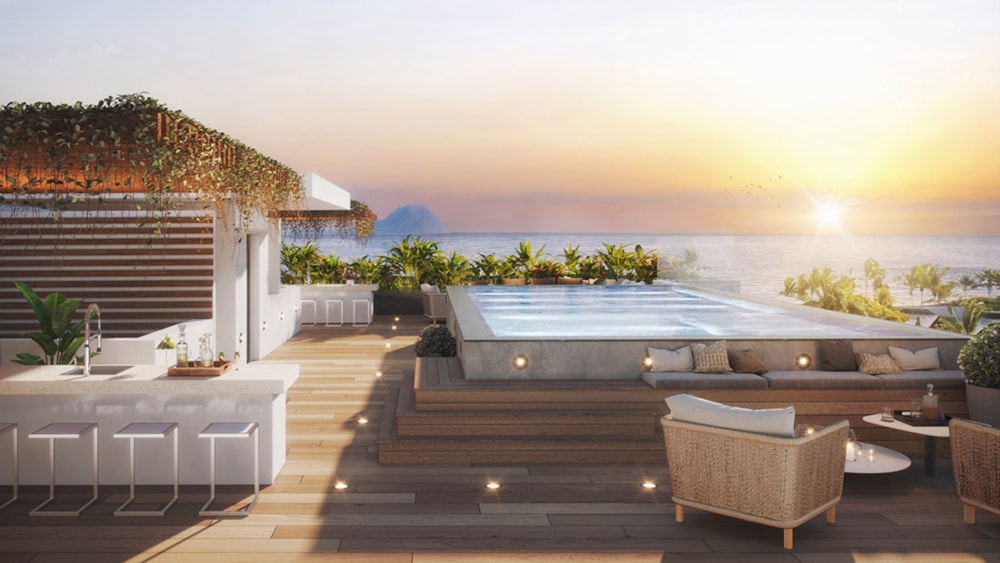 Sunset Cove in Tamarin, Mauritius